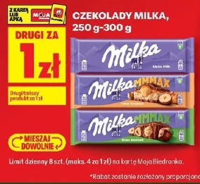 Czekolady Milka, 250 g-300 g