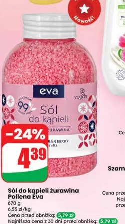 Sól do kąpieli żurawina Pollena Eva