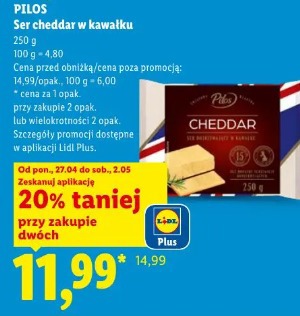 Pilos Ser cheddar w kawałku