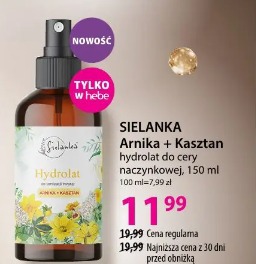 SIELANKA Arnika + Kasztan hydrolat do cery naczynkowej