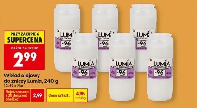 Wkład olejowy do zniczy Lumia