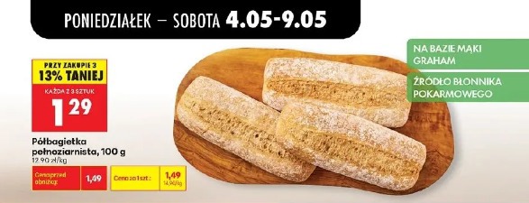 Półbagietka pełnoziarnista