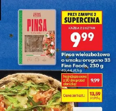 Pinsa wieloziarnista o smaku oregano 33 Fine Foods