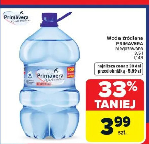 Primavera woda źródlana niegazowana