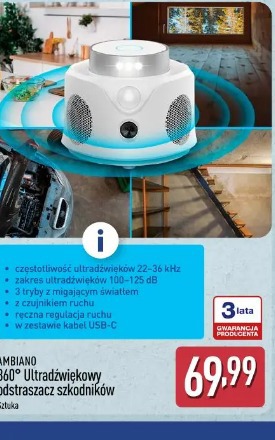 Ultradźwiękowy odstraszacz szkodników