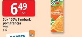 Sok 100% Tymbark pomarańcza MWS