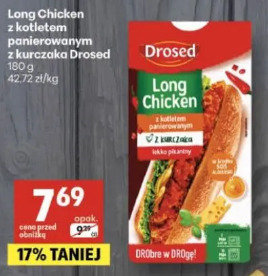 Long Chicken z kotletem panierowanym z kurczaka Drosed