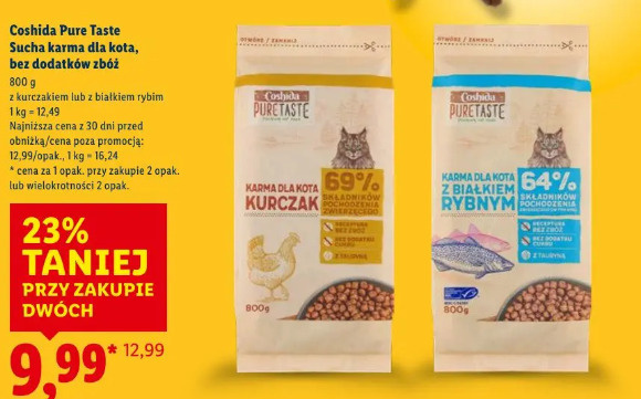 Coshida Pure Taste Sucha karma dla kota, bez dodatków zbóż