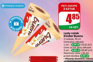 Lody rożek Kinder Bueno
