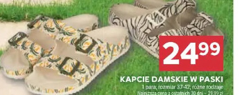 Kapcie damskie w paski