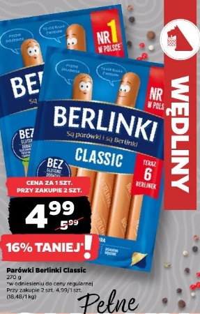 Parówki Berlinki Classic