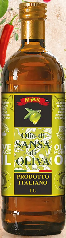 Oliwa do smażenia w szkle Olio di Sansa