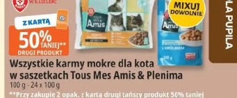 Wszystkie karmy mokre dla kota w saszetkach Tous Mes Amis & Plenima