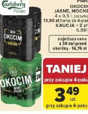 Piwo Okocim jasne, mocne 4 x 0,5 l puszka