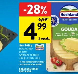 Ser żółty HOCHLAND plastry