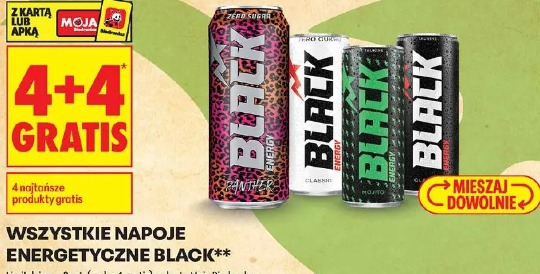 Black Energy napoje energetyczne