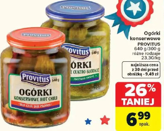 Ogórki konserwowe Provitus