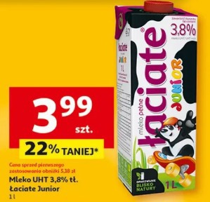 Mleko UHT 3,8% tł. Łaciate Junior