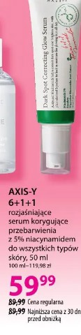 AXIS-Y 6+1+1 rozjaśniające serum korygujące przebarwienia z 5% niacynamidem do wszystkich typów skóry