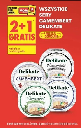 Wszystkie sery Camembert Delikate