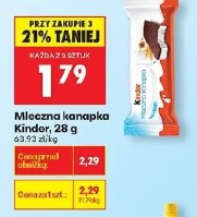 Mleczna kanapka Kinder