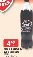 Jean's Francais Napój gazowany typu cola zero