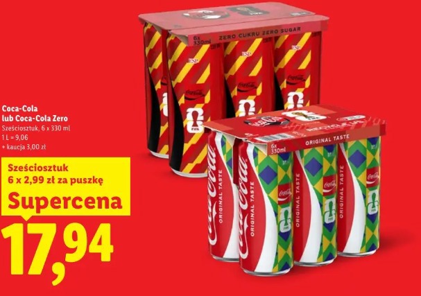 Coca-Cola lub Coca-Cola Zero