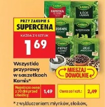 Wszystkie przyprawy w saszetkach Kamis