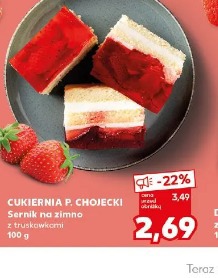 Cukiernia P. Chojecki Sernik na zimno z truskawkami