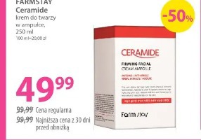 Farmstay Ceramide krem do twarzy w ampułce