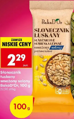 BakaD'Or Słonecznik łuskany smażony solony
