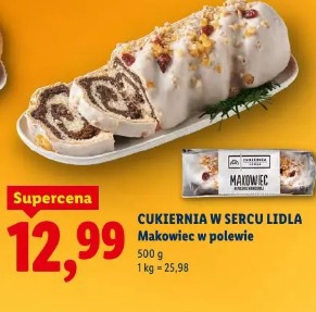 Cukiernia w sercu Lidla Makowiec w polewie