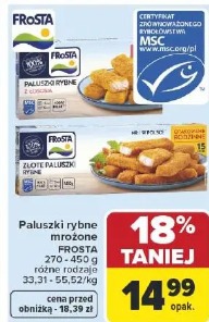 Paluszki rybne mrożone FROSTA