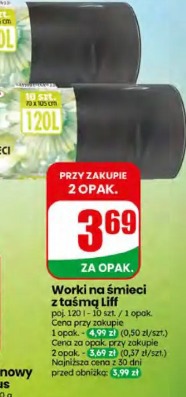 Worki na śmieci z taśmą Liff