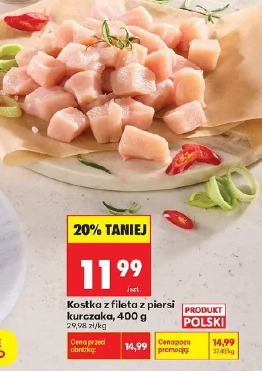 Kostka z fileta z piersi kurczaka