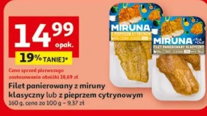 Filet panierowany z miruny klasyczny lub z pieprzem cytrynowym Miruna