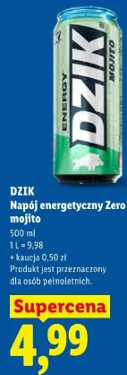 Dzik Napój energetyczny Zero mojito