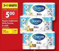 Papier toaletowy Queen Biały