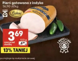 Pierś gotowana z indyka Cukosz