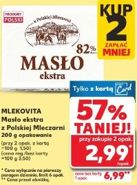 Mlekovita Masło ekstra z Polskiej Mleczarni