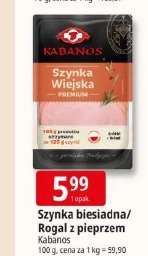 Szynka biesiadna/Rogal z pieprzem Kabanos