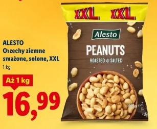 Alesto Orzechy ziemne smażone, solone, XXL