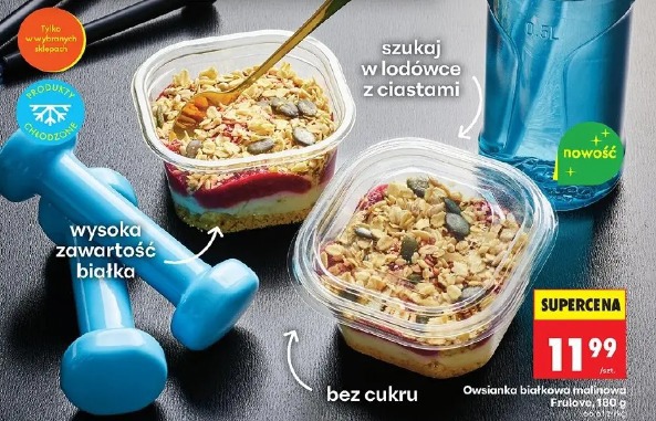 Owsianka białkowa malinowa Frulove