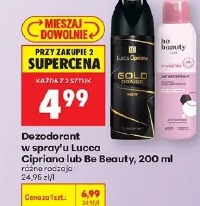 Dezodorant w spray'u Lucca Cipriano lub Be Beauty