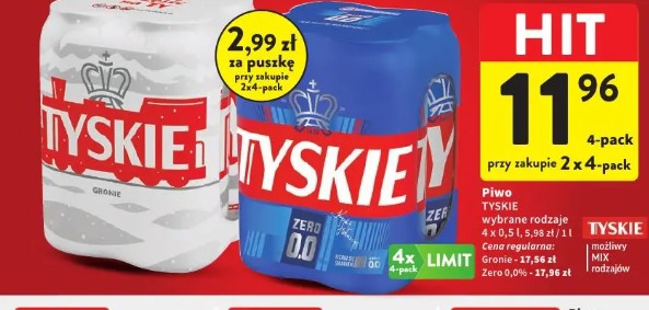 Piwo Tyskie gronie/zero 0.0