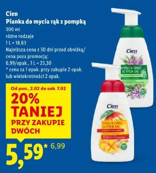 Cien Pianka do mycia rąk z pompką