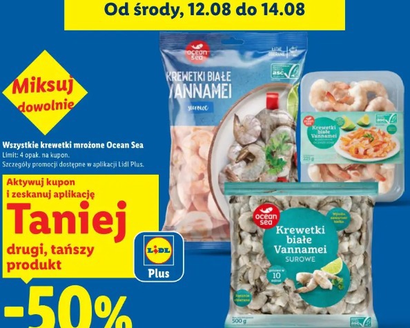 Wszystkie krewetki mrożone Ocean Sea
