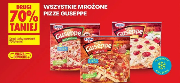 Wszystkie mrożone pizze Guseppe