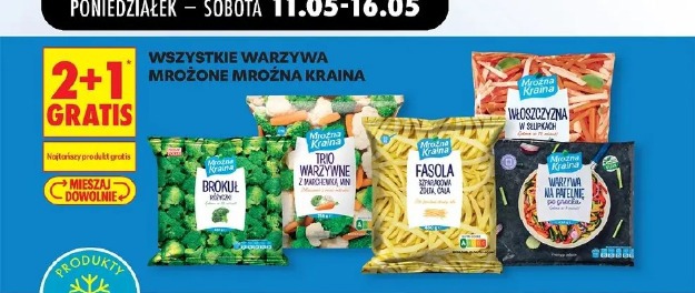 Wszystkie warzywa mrożone Mrożna Kraina