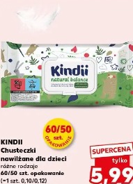 Kindii Chusteczki nawilżane dla dzieci